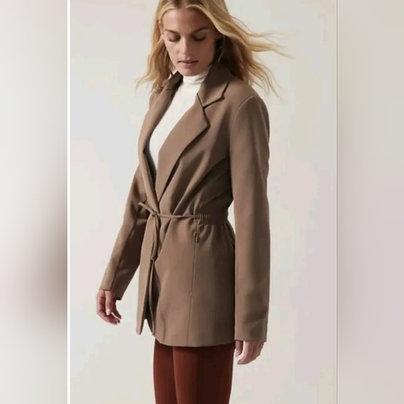 Athleta Endless Primatwill Blazer Jacket Women's  Military Green $179 NWOT - Picture 1 of 10